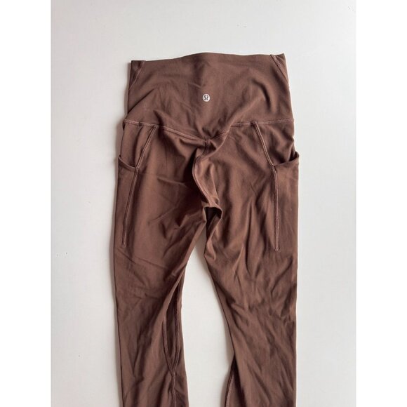LULULEMON Align Pockets 25" Java Brown High Rise Cropped Leggings, Size 4 - Picture 9 of 14